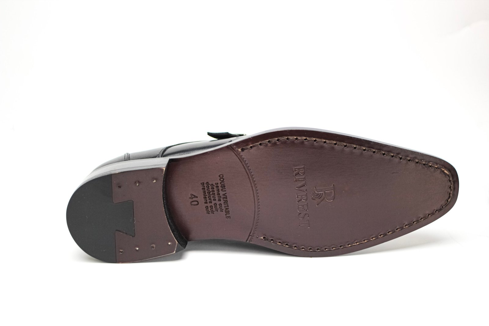 Monk Strap en cuir de veau lisse – Image 9