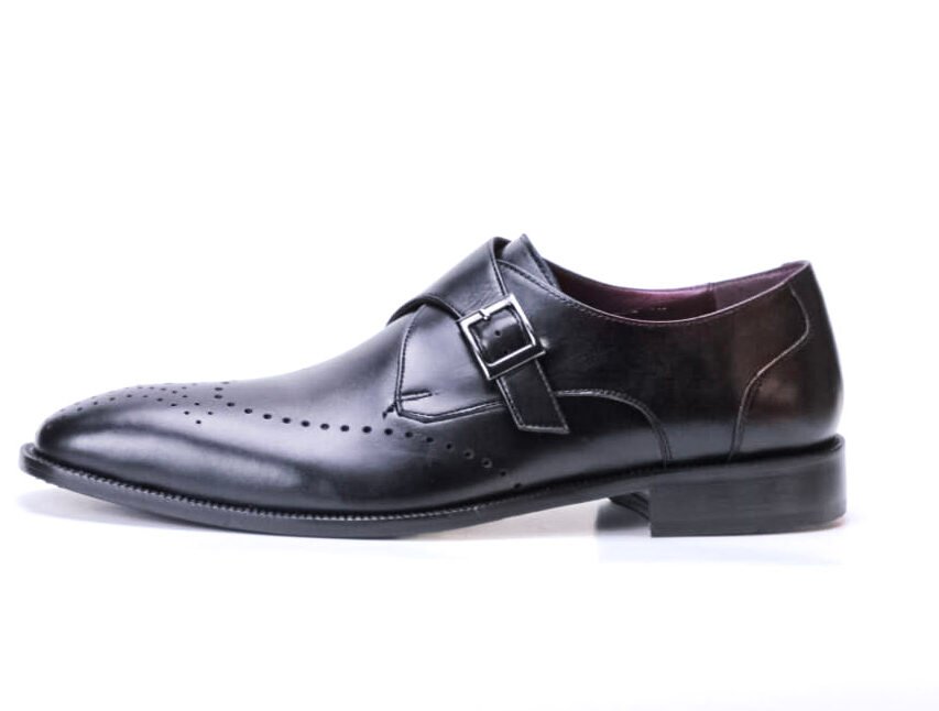 Monk Strap en cuir de veau lisse
